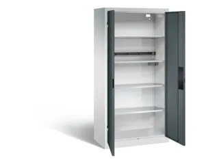 acculaadkast 1950x930x500mm 5stekkerdozen 230V cil.-slot front RAL7016 - 2