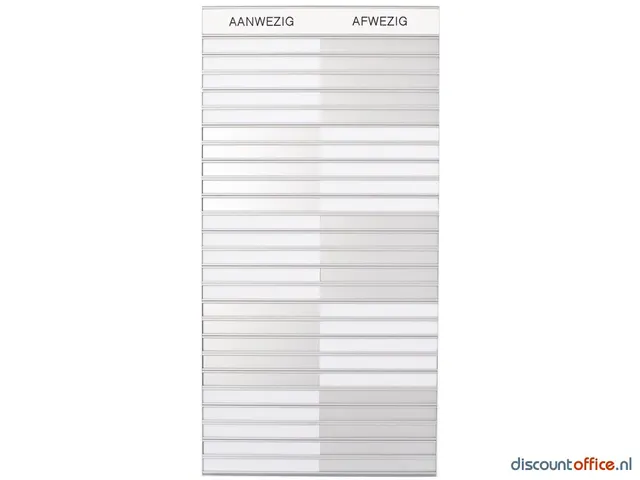 In-uit Bord 35 Namen Magnetisch Aan/afwezigheidsbord Groot Wit