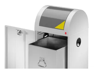 Afvalscheiding Profiline Recycling Pedaalafvalbak 40 Liter Grijs - 2