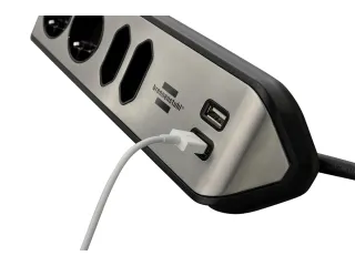 Stekkerdoos Brennenstuhl bureau Estilo 4 voudig inclusief 2 USB 2 m - 6
