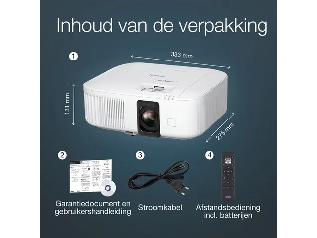 Projector Epson TW6250 4K PRO-UHD-projector Wit