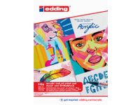 Olie en Acrylblok edding e-30010 A3 10 vel wit