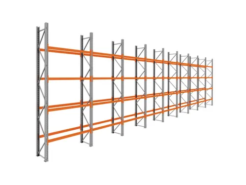 palletstelling,basis+8xaanbouw,HxBxD 4620x17425x750mm,vakl. 3000kg