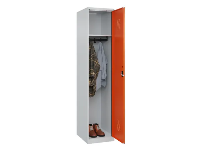 locker,HxBxD 1850x400x500mm,1vak,vak B 400mm,cil.-slot,staand op vloer