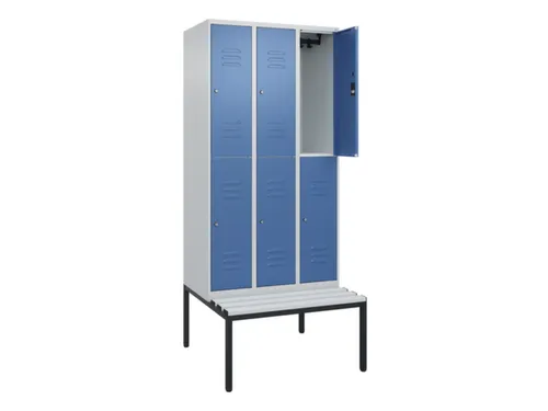 Dubbeldekse dekenkist,HxBxD 2120x900x815mm,3x2vak.,vak B 300mm