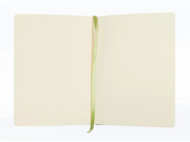 Schetsboek Kangaro A5 lime green PU HC 80 vel 140gr roomwit met elasti