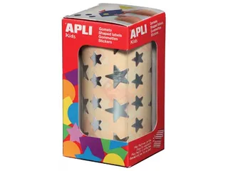 Stickers Op Rol Ster 2360 Stuks Metallic Zilver - 1