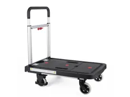 Transportkar Pavo platform trolley inklapbaar 137kg zwart