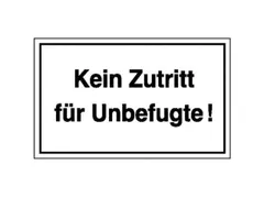 aanwijzingsbord,Geen toegang voor onbevoegden!,aluminium gemerkt