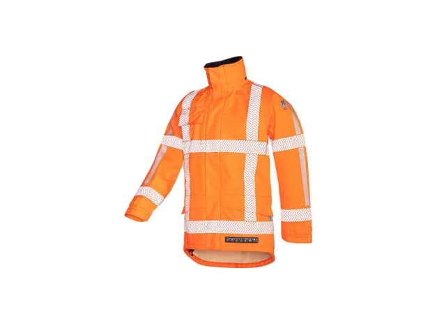 Sioen Beltrum 7333 RWS hi-vis regenjas, fluo oranje, maat 2XL, per stu