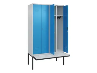 locker voor scheiding van kleding,HxBxD 2120x1200x815mm,4vak - 2
