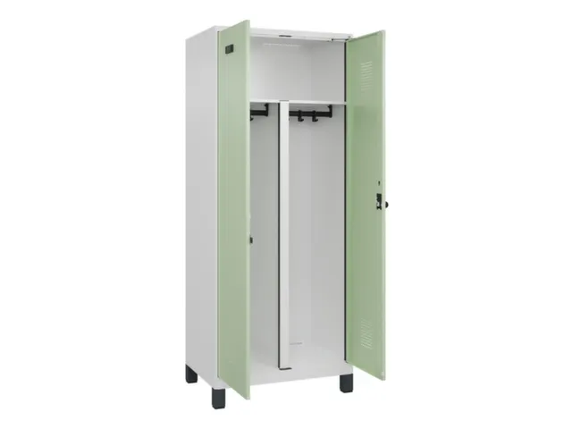 PBM-locker,HxBxD 1950x800x500mm,2vak,vak B 400mm,draaigrendel