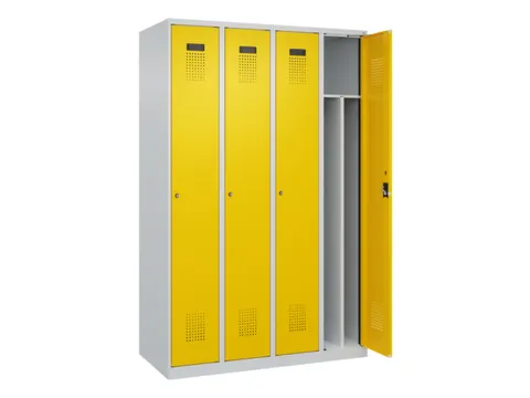 locker voor scheiding van kleding,HxBxD 1850x1200x500mm,4vak