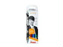 Gelschrijver Pentel Energel BL77 0.35mm blister à 4 stuks assorti