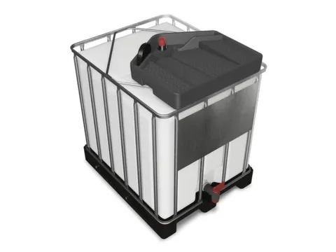 trechter,v. IBC inhoud 600-1000l,PE,vulcapaciteit 15l,aansluiting 2 in