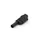 IEC1010 Banaanplug 4mm Insteekbaar - Zwart