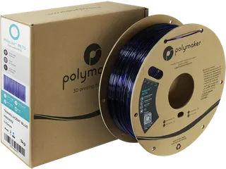 Polymaker PolyLite PETG filament 1,75 mm Translucent Blauw 1kg - 3