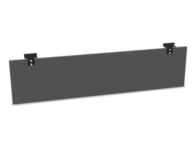 paneel voor knieën,v. in hgte. verst. bureau,B 1400mm,MS-donkergrijs