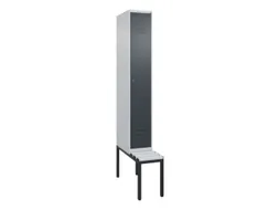 locker voor scheiding van kleding,HxBxD 2120x300x815mm,1vak