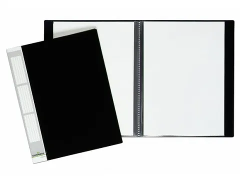 Showalbum A4 20 Tassen Duralook Zwart