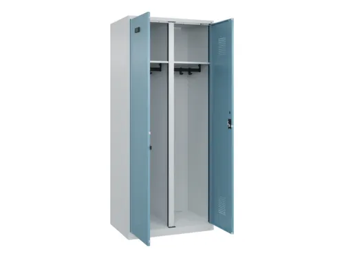 locker voor scheiding van kleding,HxBxD 1850x800x500mm,2vak