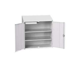 lessenaarkast 1130x1050x550mm 2 legborden 1 lade RAL7035 - 1
