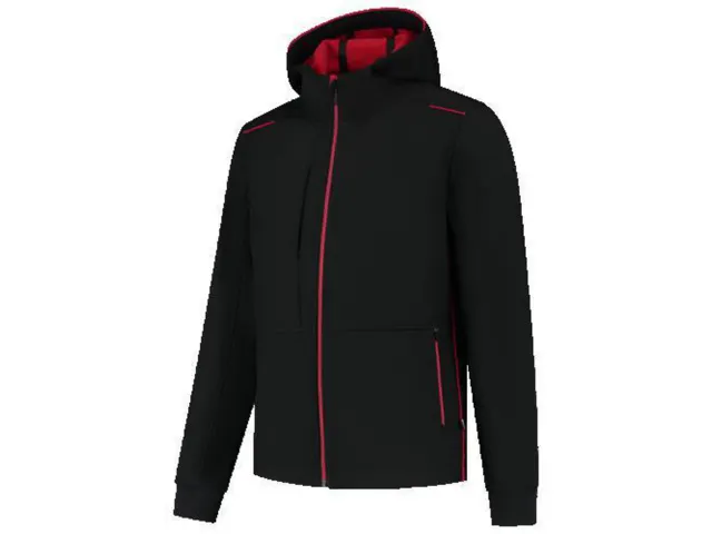 Tricorp 402705 softshell, zwart/rood, maat 2XL, per stuk