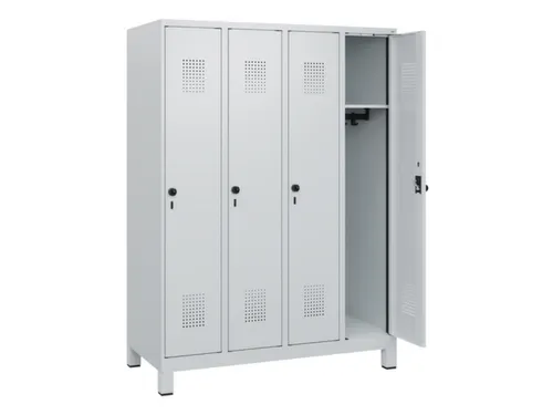 schoollocker,HxBxD 1630x1200x500mm,4vak,vak B 300mm,draaigrendel