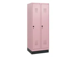 schoollocker,HxBxD 1630x600x500mm,2vak,vak B 300mm,draaigrendel,sokkel