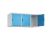 opzetkast,v. locker,3vak.,vak B 400mm,HxBxD 500x1200x500mm