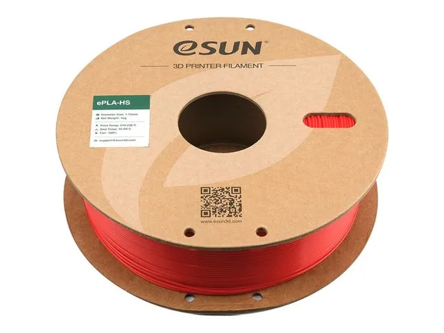 eSUN 3D printer Filament ePLA+HS 1,75mm Rood 1kg