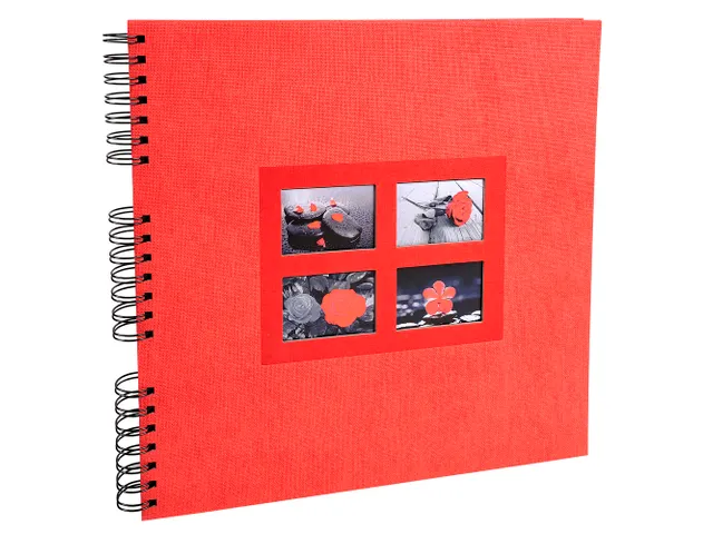 Fotoalb PASSION 32x32cm 60bl rood