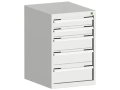ladekast HxBxD 800x525x525mm 5laden romp RAL7035 front RAL7035