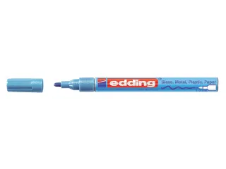 Viltstift edding 751 lakmarker rond metallic blauw 1-2mm - 1