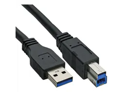 Kabel Inline USB-A USB-B 3.0 M 1.5 meter zwart
