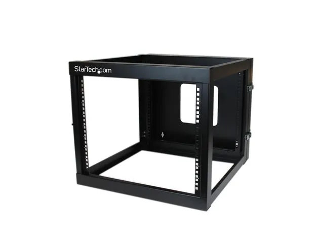 8U 22Inch Diep Scharnierend Open Frame Serverrack Wandmontage