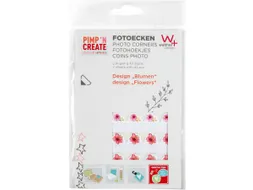 Fotohoeken walther design bloemen 2 vellen à 42 stuks