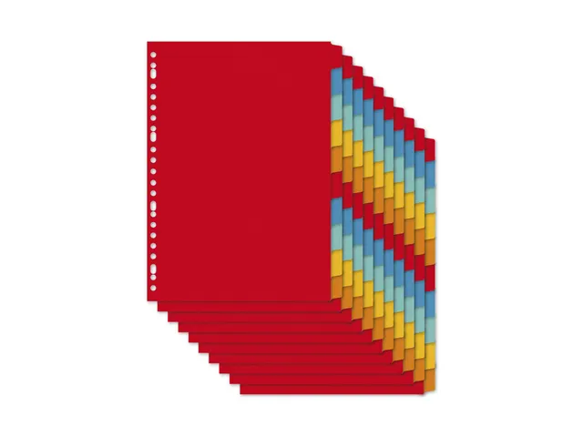 Tabblad Kangaro A4 blanco karton 10-delig 23-gaats krimp a 10 sets