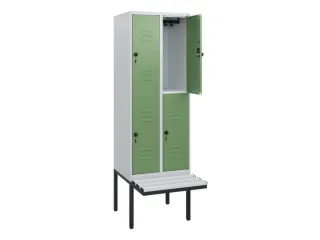 Dubbeldekse dekenkist,HxBxD 1950x600x815mm,2x2vak.,vak B 300mm - 2