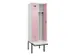 locker met bank,voor scheiding van kleding,HxBxD 2120x600x815mm,2vak