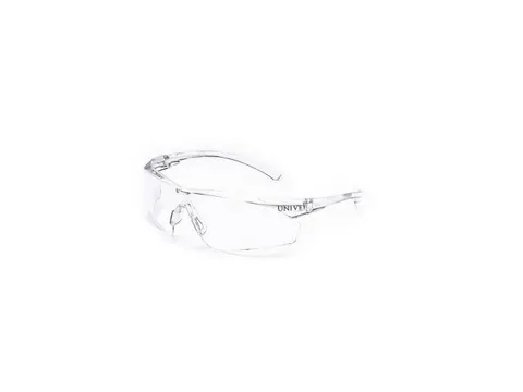 Univet 505 veiligheidsbril, heldere lens, transparant montuur, per stu