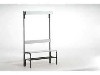 omkleedbank,HxLxD 1670x1015x375mm,alu. lijsten,RAL7016 - 1