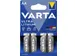 Batterij Varta Ultra Lithium 4x AA