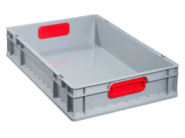 Bac gerbable norme Europe HxLxl 120x600x400mm PP parois/fond pleins gr