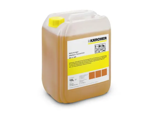 Olie- en vetverwijderaar,v. hogedrukreiniger,10l jerrycan,pH-waarde 13