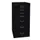 kantoor-ladekast HxBxD 590x279x380mm 8 laden romp + front zwart staal