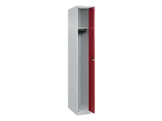 locker,HxBxD 1850x250x500mm,1vak,vak B 250mm,cil.-slot,staand op vloer - 1