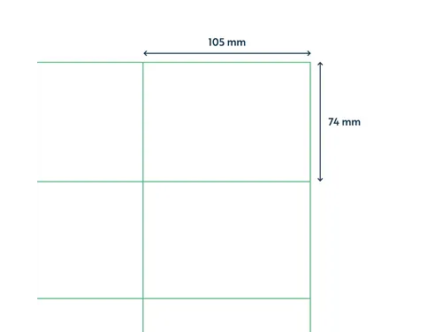 Etiket Qbasic A4 1.000 vel 105x74 mm 8000 labels
