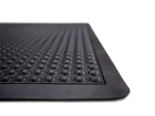 werkplek-vloerbedekking,enkele mat,HxLxB 13x900x600mm,rubber,genopt