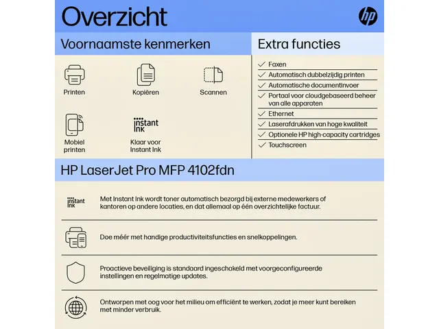Multifunctional Laserprinter HP laserjet 4102fdn